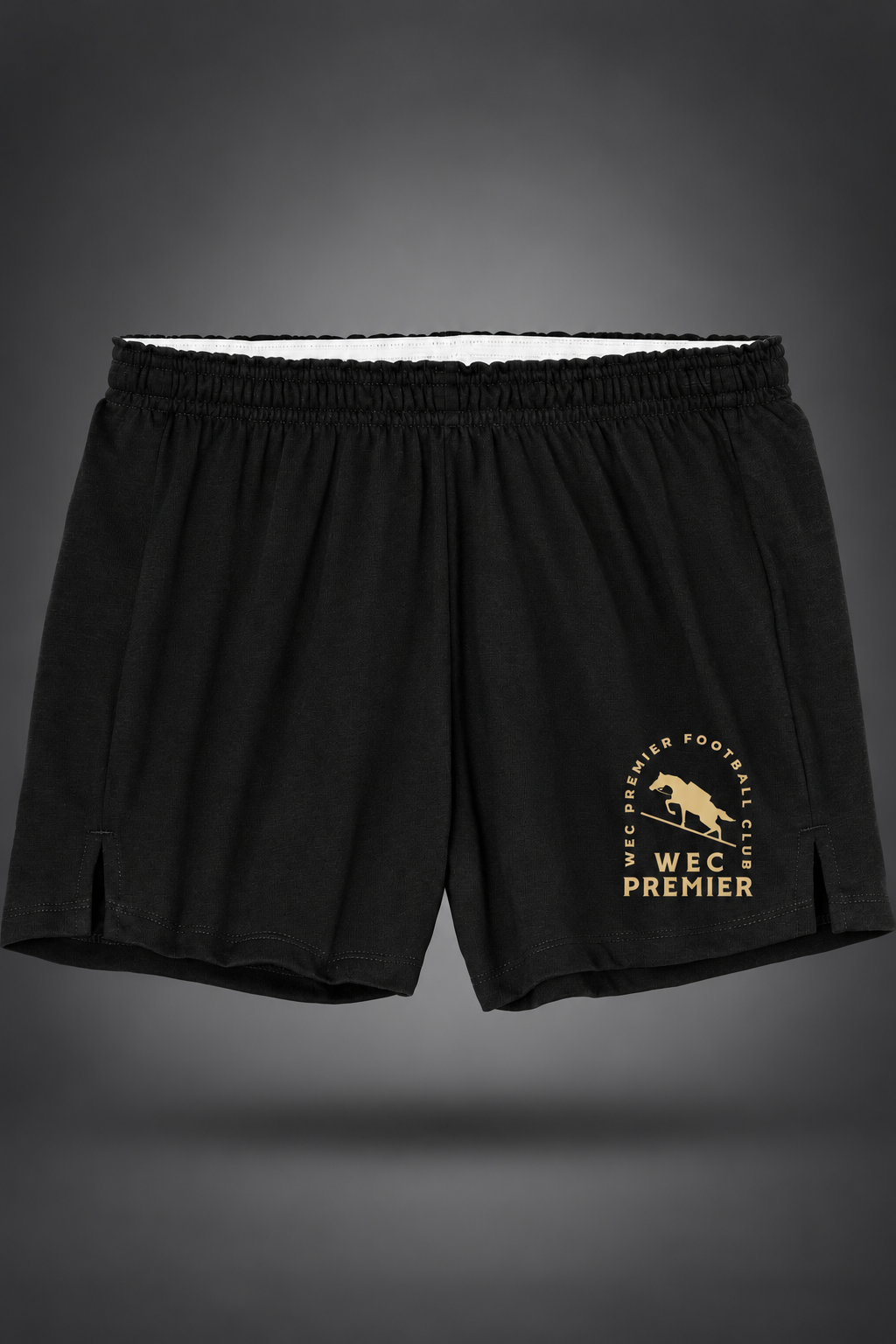 WEC Premier| Women's Wayfarer Shorts – Black, front view