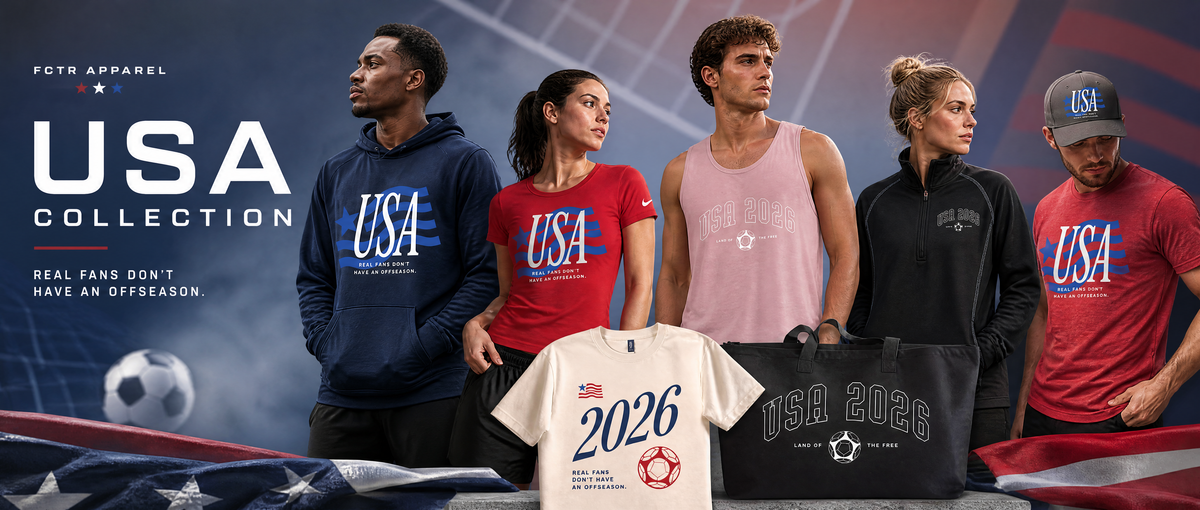 FCTR Apparel USA Collection sportswear banner
