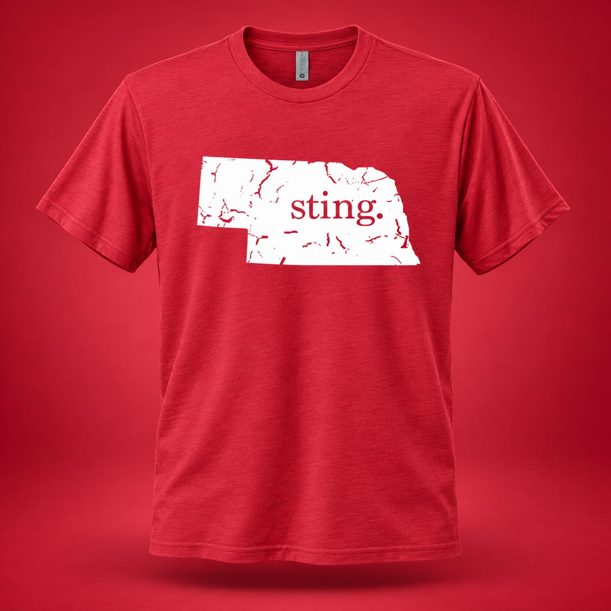 Sting Nebraska Next Level Apparelï¿½ï¿½ Unisex Tri-Blend Tee