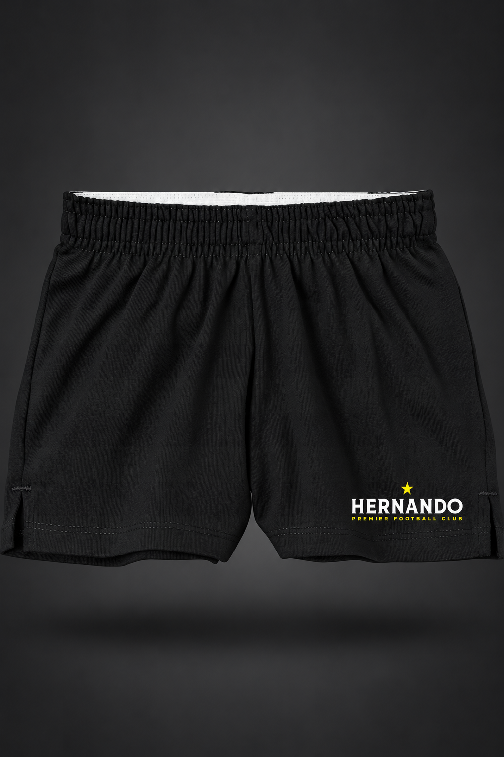 Hernando Premier | Women's Knit Squad Short – Black, front view