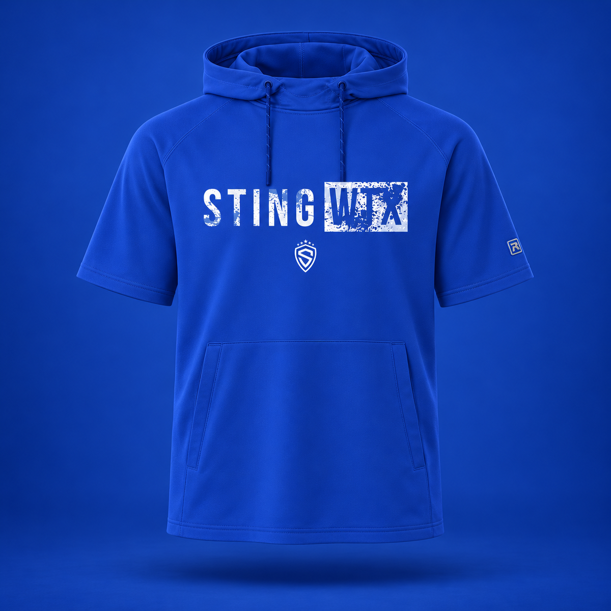 Sting SZN | WTX Performance SS Hoodie – Royal, front view