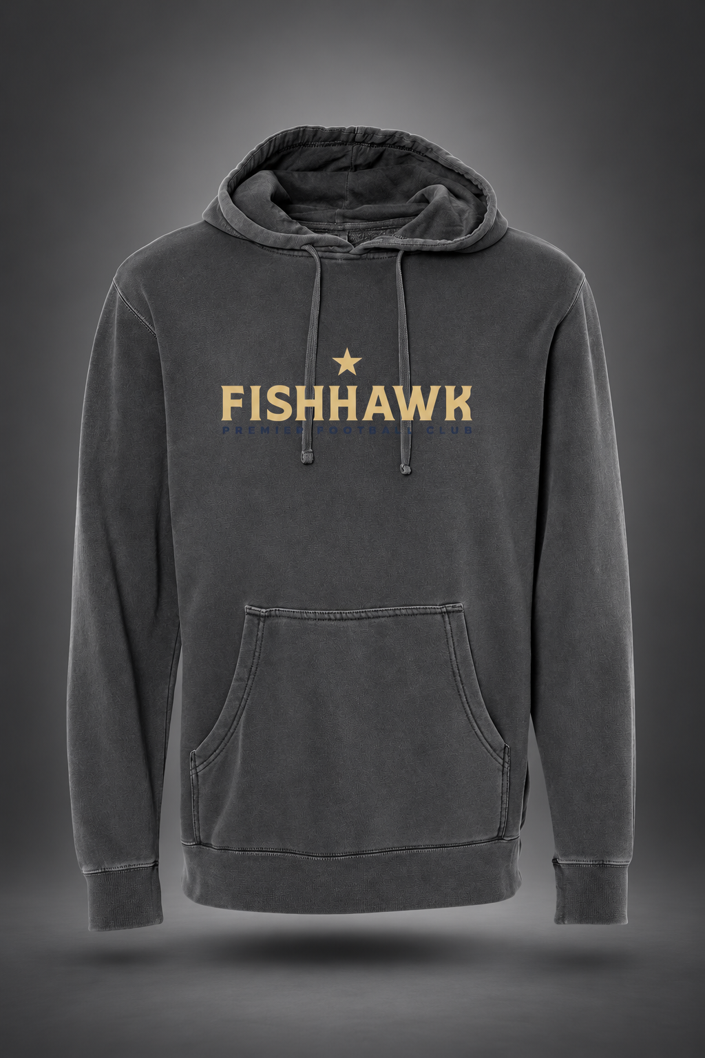 Fishhawk Premier| Unisex Luxe Hoodie – Black, front view